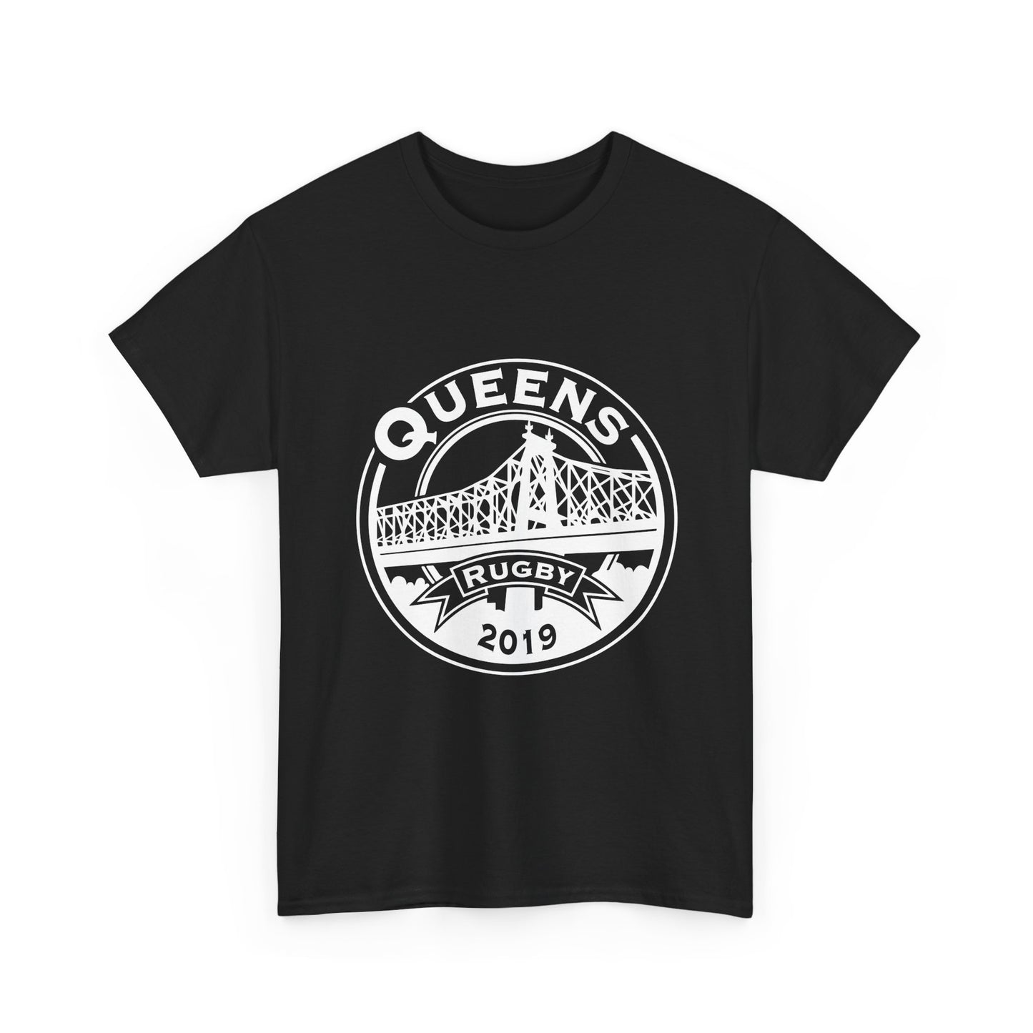 Queens Rugby Unisex Heavy Cotton Tee