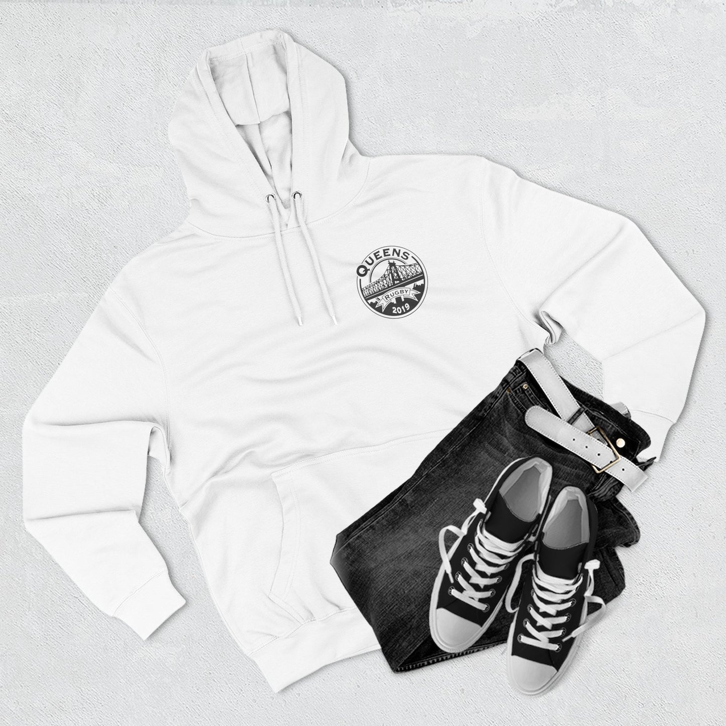 Three-Panel Fleece Hoodie