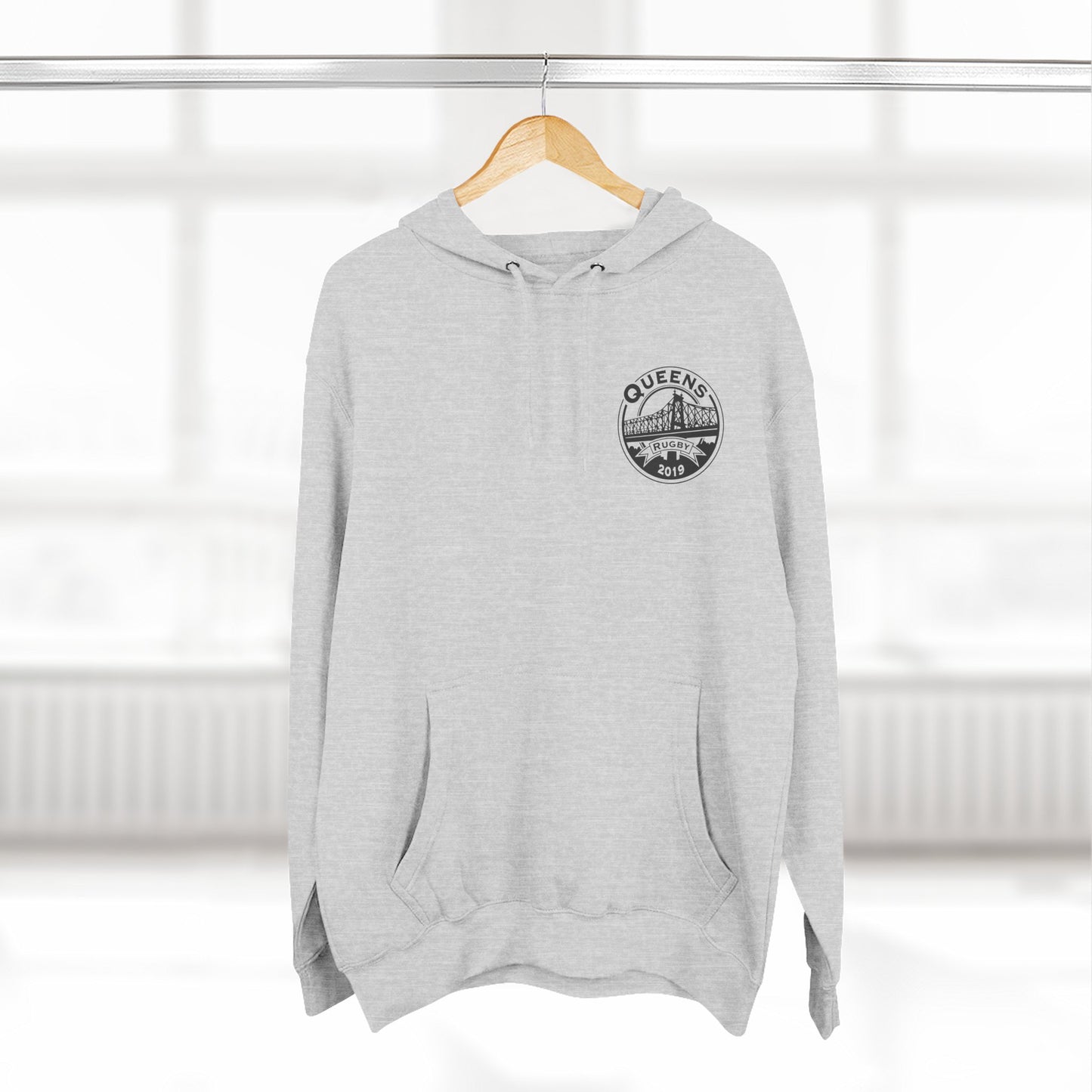 Three-Panel Fleece Hoodie
