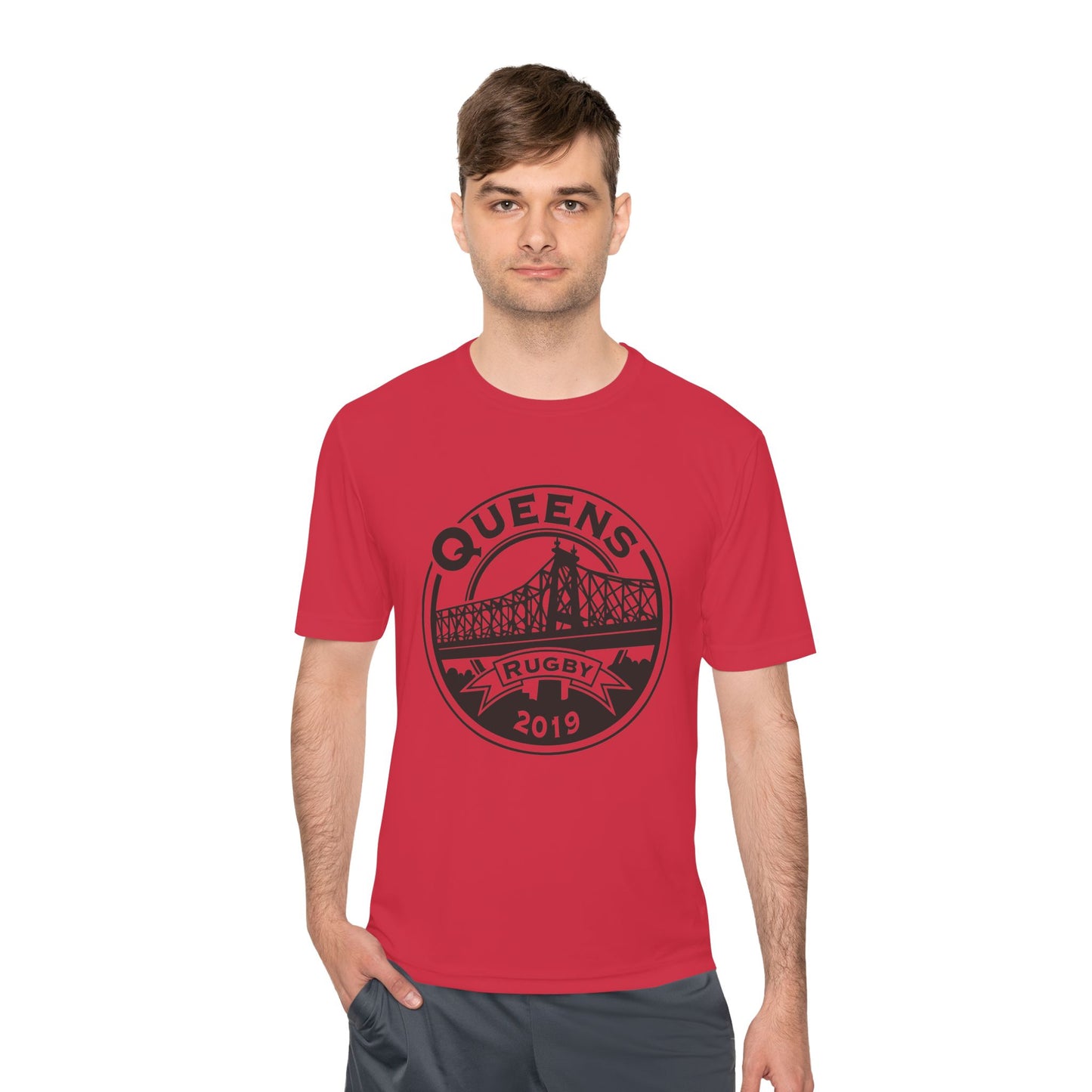 Queens Rugby Unisex Moisture Wicking Tee