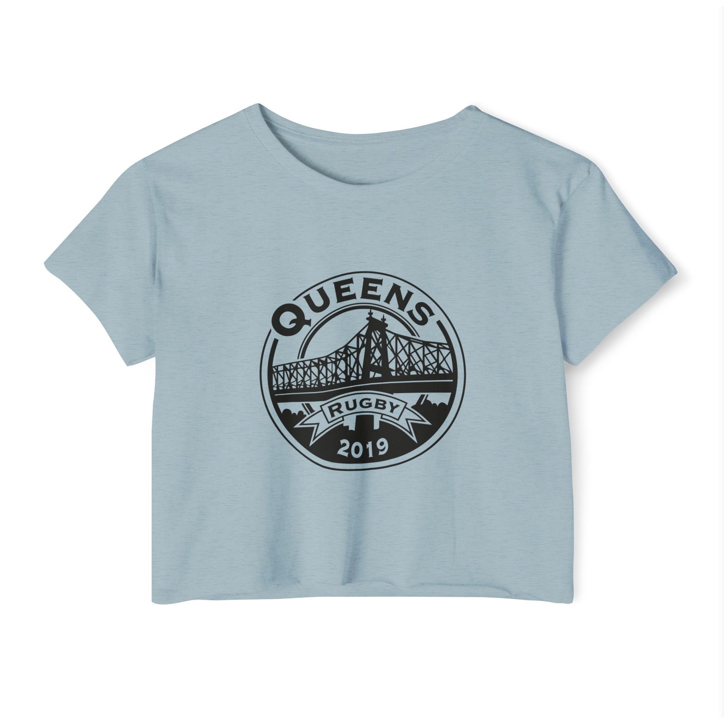 Queens Rugby 2019 Crop Top — Women's Festival Shirt