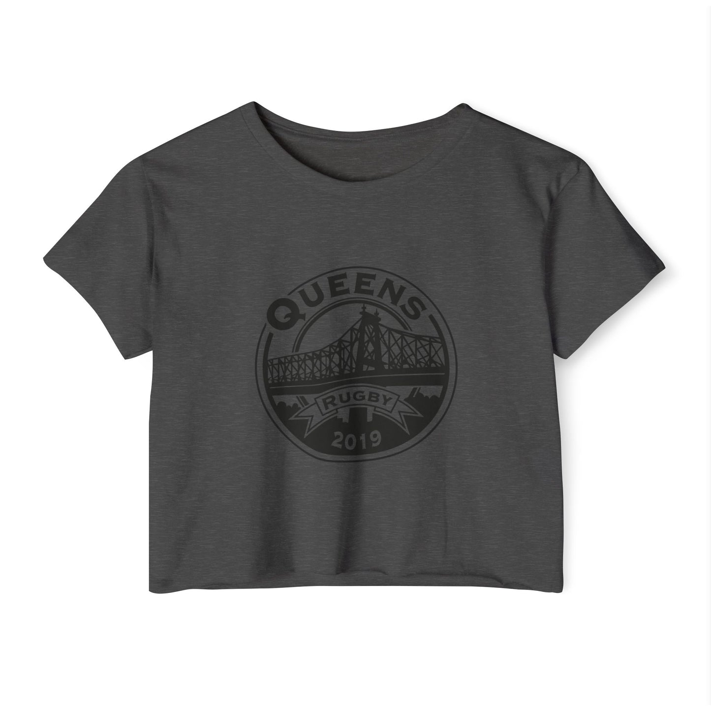Queens Rugby 2019 Crop Top — Women's Festival Shirt
