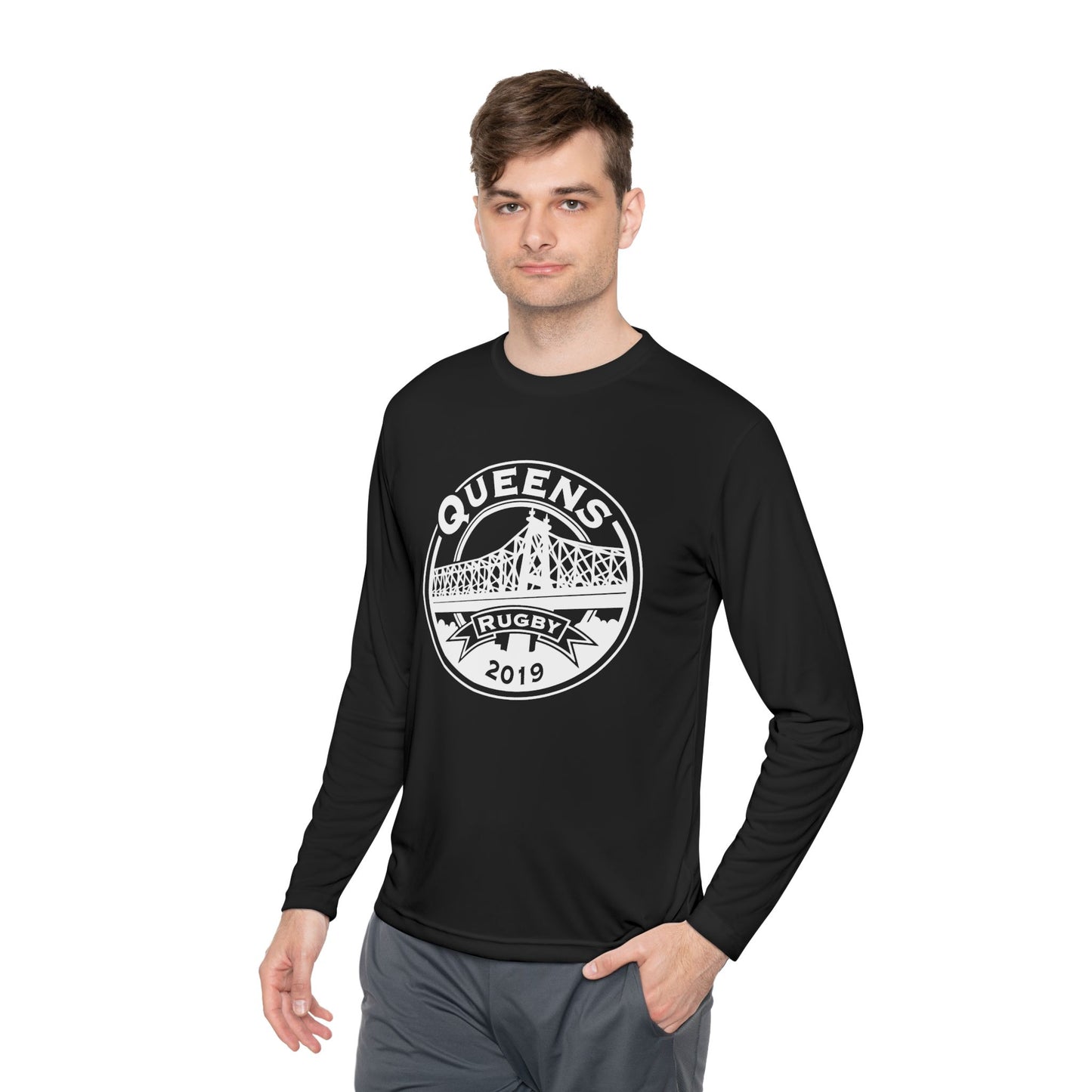 Vintage Queens Rugby Long Sleeve Tee