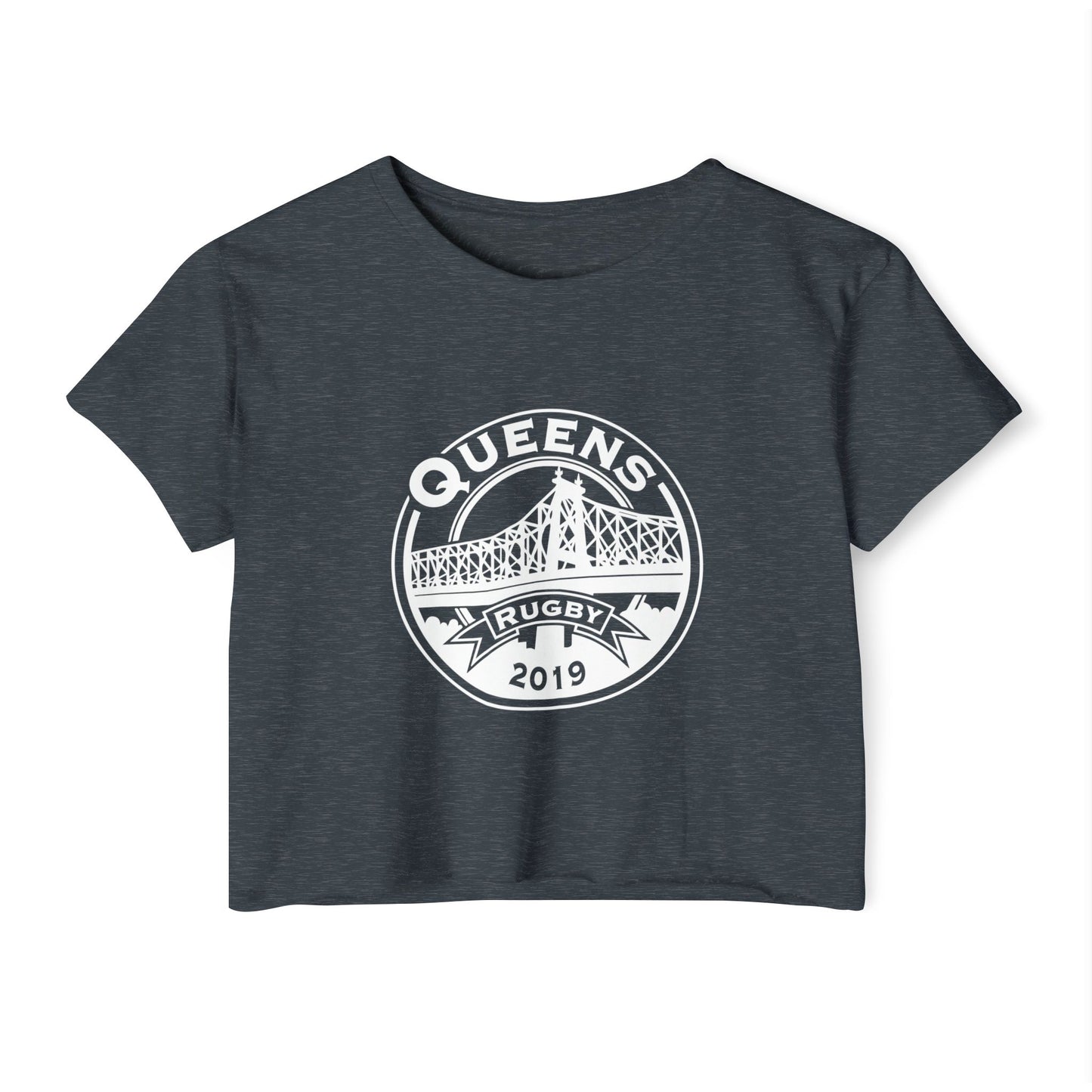 Queens Rugby 2019 Crop Top — Women's Festival Shirt