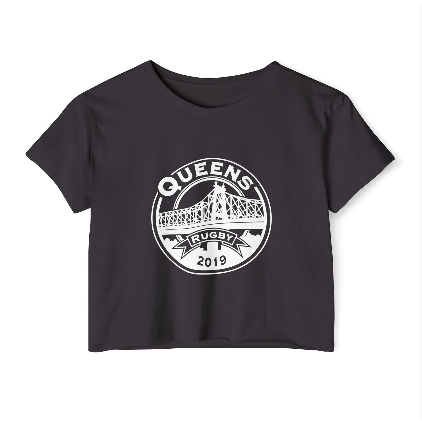 Queens Rugby 2019 Crop Top — Women's Festival Shirt